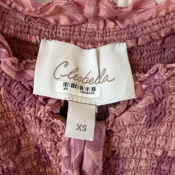 Cleobella Ashlyn pink Floral Midi Dress size XS - Picture 8 of 8